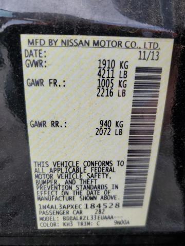 Photo 10 from auction – 2014 NISSAN ALTIMA 2.5 with VIN 1N4AL3APXEC184528