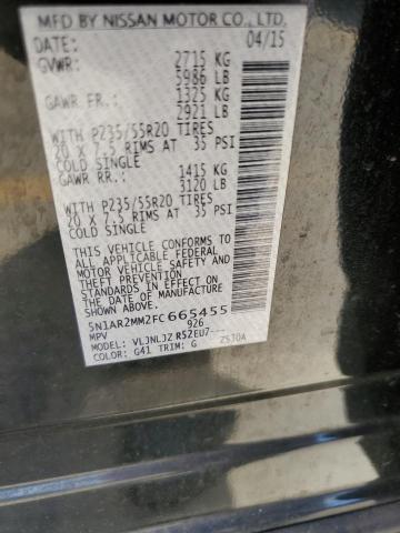 صورة رقم 10 من المزاد - 2015 NISSAN PATHFINDER مع VIN 5N1AR2MM2FC665455