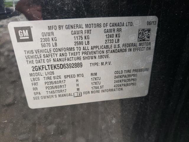 Photo 10 from auction – 2013 GMC TERRAIN SL with VIN 2GKFLTEK5D6392889