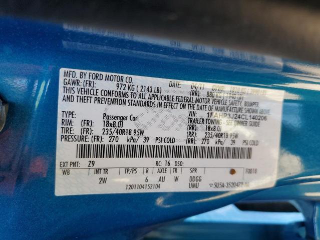 Photo 10 from auction – 2012 FORD FOCUS TITA with VIN 1FAHP3J24CL140206