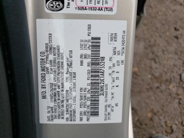 Photo 10 from auction – 2010 LINCOLN MKZ with VIN 3LNHL2JC1AR755248