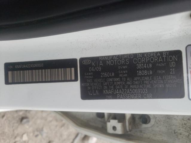Photo 10 from auction – 2010 KIA FORTE EX with VIN KNAFU4A22A5069103
