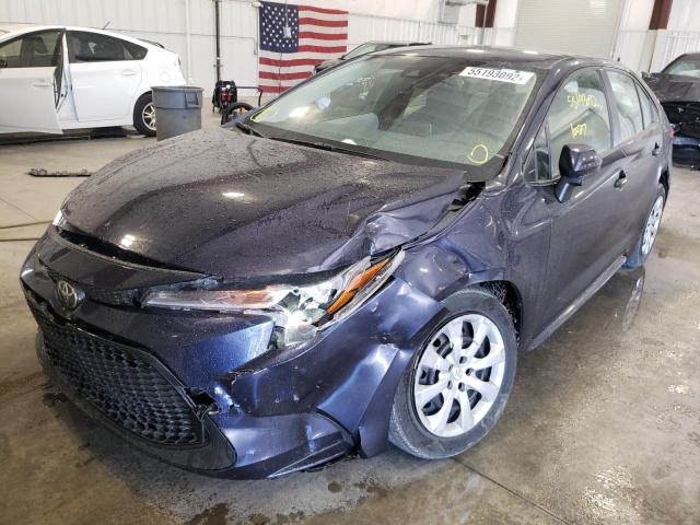 Photo 2 from auction – 2021 TOYOTA COROLLA LE with VIN JTDEPMAE6MJ138676