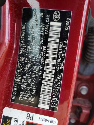 Photo 10 from auction – 2016 TOYOTA CAMRY LE with VIN 4T1BF1FK3GU537286