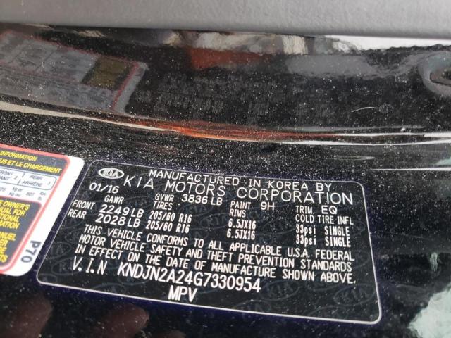Photo 10 from auction – 2016 KIA SOUL with VIN KNDJN2A24G7330954