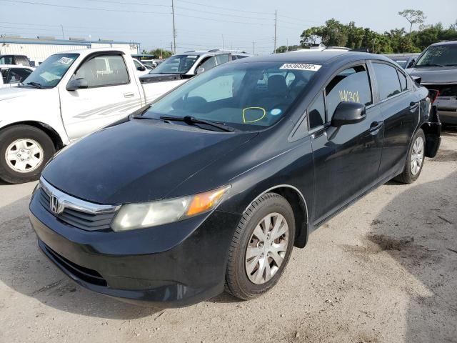 Photo 2 from auction – 2012 HONDA CIVIC LX with VIN 19XFB2F52CE075779