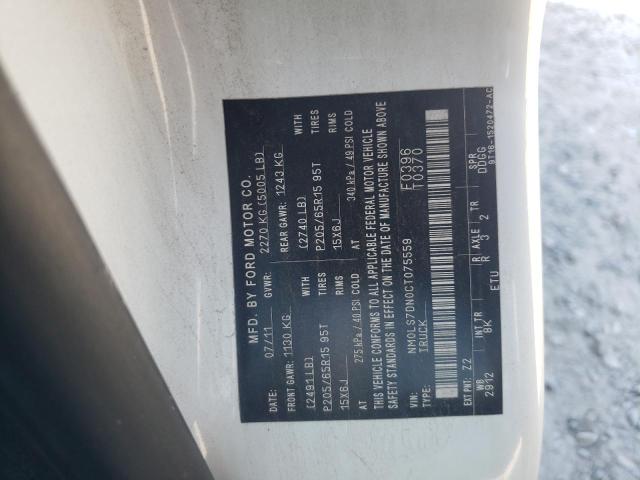 Photo 10 from auction – 2012 FORD TRANSIT CO with VIN NM0LS7DN0CT075559