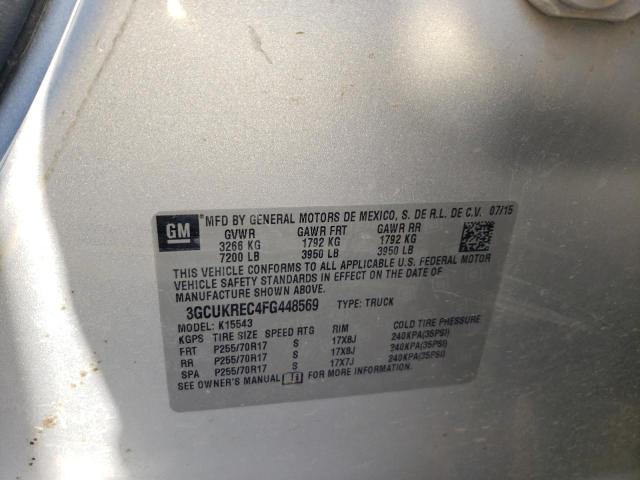 Photo 10 from auction – 2015 CHEVROLET SILVERADO with VIN 3GCUKREC4FG448569