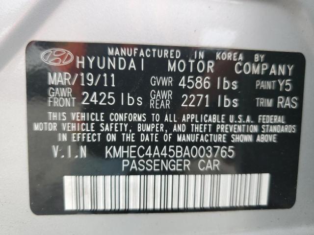 Photo 10 from auction – 2011 HYUNDAI SONATA HYB with VIN KMHEC4A45BA003765