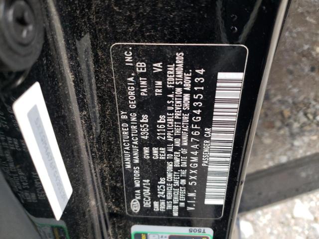Photo 10 from auction – 2015 KIA OPTIMA LX with VIN 5XXGM4A76FG435134