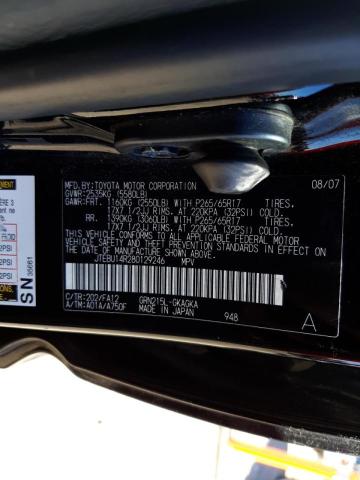 Photo 10 from auction – 2008 TOYOTA 4RUNNER SR with VIN JTEBU14R280129246