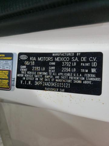 Photo 10 from auction – 2019 KIA FORTE FE with VIN 3KPF24AD9KE015121