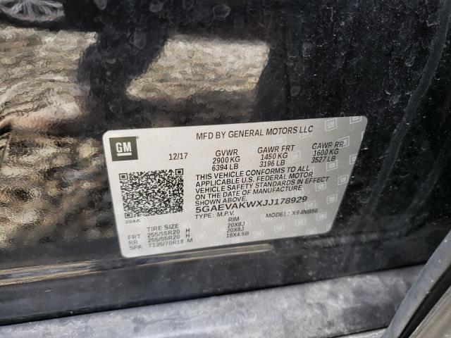 Photo 10 from auction – 2018 BUICK ENCLAVE with VIN 5GAEVAKWXJJ178929