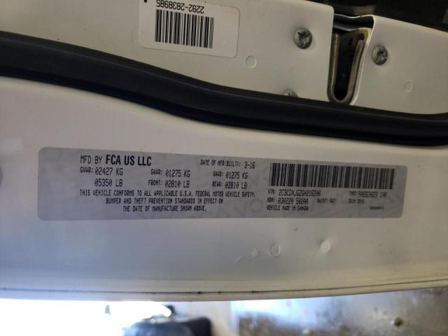 Photo 10 from auction – 2016 DODGE CHARGER SX with VIN 2C3CDXJG2GH216206