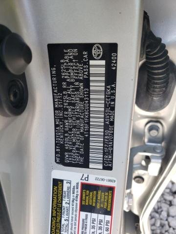 Photo 10 from auction – 2012 TOYOTA CAMRY BASE with VIN 4T1BF1FK8CU043113