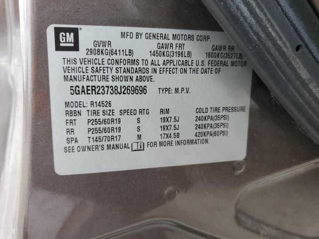 Photo 10 from auction – 2008 BUICK ENCLAVE CX with VIN 5GAER23738J269696