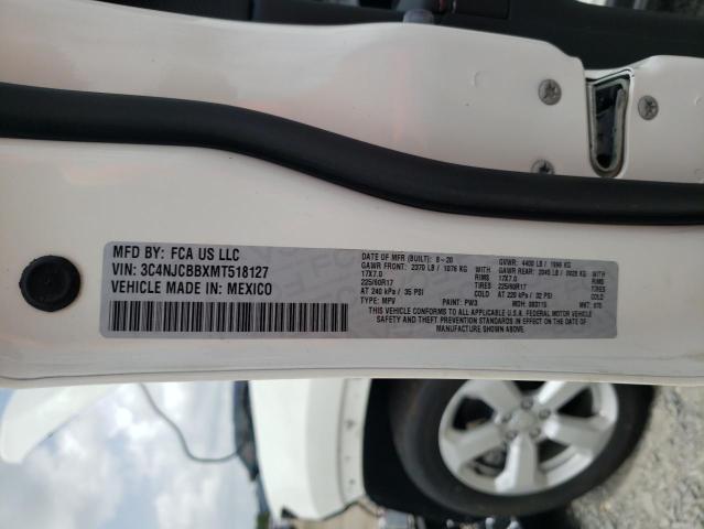 Photo 10 from auction – 2021 JEEP COMPASS LA with VIN 3C4NJCBBXMT518127