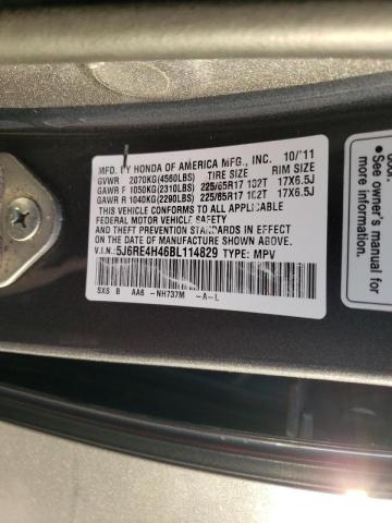 Photo 10 from auction – 2011 HONDA CR-V SE with VIN 5J6RE4H46BL114829