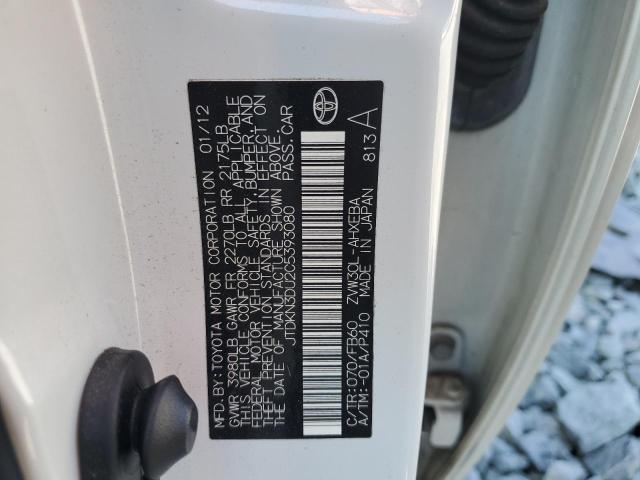 Фото 10 с аукциона – 2012 TOYOTA PRIUS с VIN JTDKN3DU2C5393080