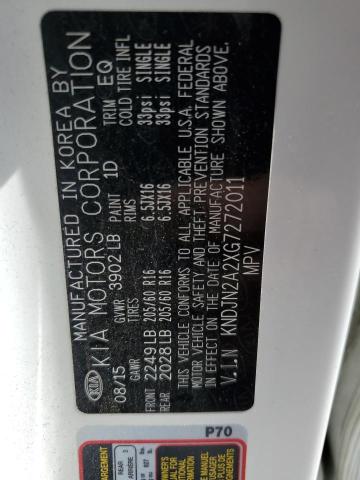 Photo 10 from auction – 2016 KIA SOUL with VIN KNDJN2A2XG7272011