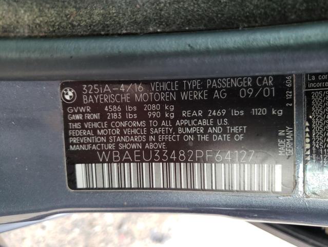 Photo 10 from auction – 2002 BMW 325 XI with VIN WBAEU33482PF64127