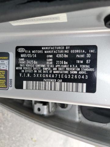 صورة رقم 10 من المزاد - 2014 KIA OPTIMA EX مع VIN 5XXGN4A71EG326043