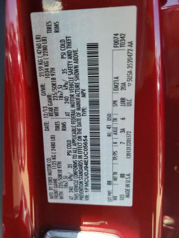 Photo 10 from auction – 2014 FORD ESCAPE TIT with VIN 1FMCU0J94EUC05654