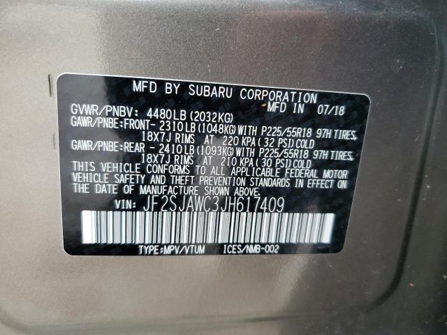 صورة رقم 10 من المزاد - 2018 SUBARU FORESTER 2 مع VIN JF2SJAWC3JH617409