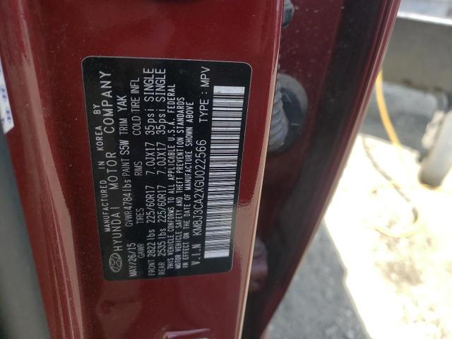 Photo 10 from auction – 2016 HYUNDAI TUCSON LIM with VIN KM8J3CA2XGU022566