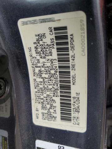 Photo 10 from auction – 2012 TOYOTA COROLLA BA with VIN 5YFBU4EE6CP024113