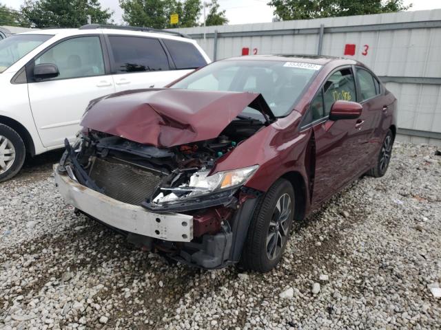 Photo 2 from auction – 2014 HONDA CIVIC EX with VIN 2HGFB2F81EH539907