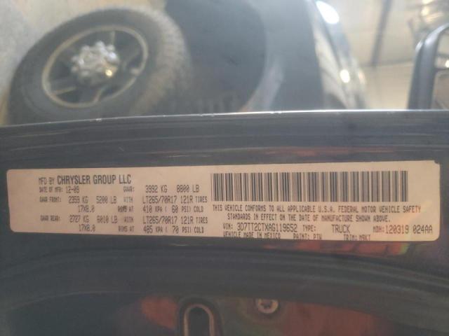 Photo 10 from auction – 2010 DODGE RAM 2500 with VIN 3D7TT2CTXAG119652