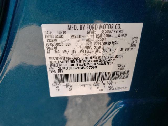 Photo 10 from auction – 2011 LINCOLN MKX with VIN 2LMDJ8JK1BBJ07590