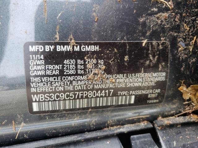 Photo 10 from auction – 2015 BMW M3 with VIN WBS3C9C57FP804417