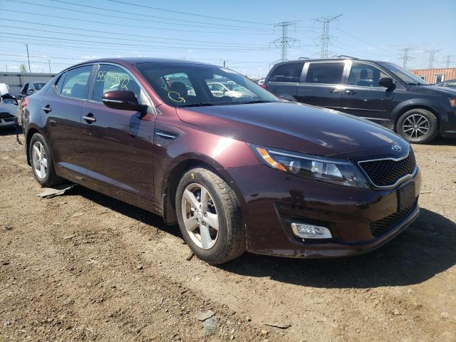 KIA OPTIMA LX 2014 with VIN 5XXGM4A71EG326093 - Photo from auction