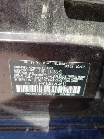 Photo 10 from auction – 2013 SUBARU IMPREZA PR with VIN JF1GPAC64DG804613