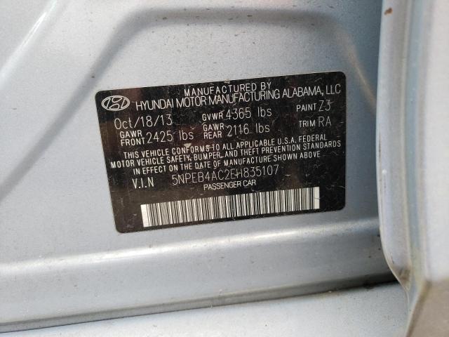 Photo 10 from auction – 2014 HYUNDAI SONATA GLS with VIN 5NPEB4AC2EH835107