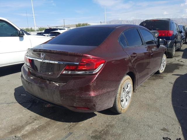 Photo 4 from auction – 2014 HONDA CIVIC LX with VIN 19XFB2F59EE053152