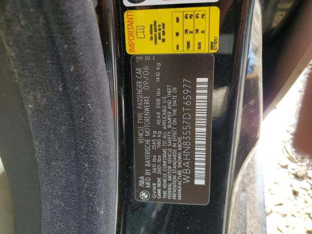 Photo 10 from auction – 2007 BMW 750 with VIN WBAHN83557DT65977