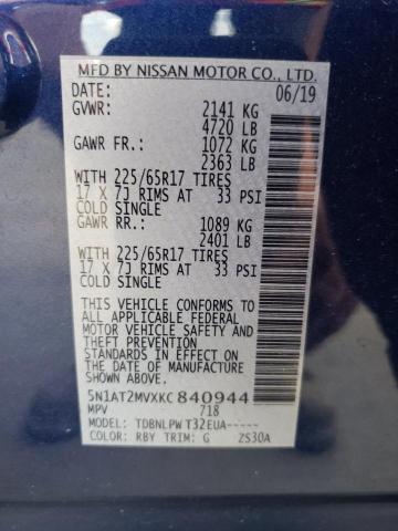 Photo 10 from auction – 2019 NISSAN ROGUE S with VIN 5N1AT2MVXKC840944