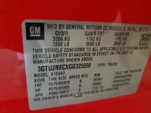 Photo 10 from auction – 2016 GMC SIERRA K15 with VIN 3GTU2NECXGG325658