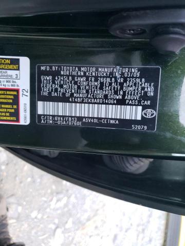 Photo 10 from auction – 2010 TOYOTA CAMRY BASE with VIN 4T4BF3EK8AR014064