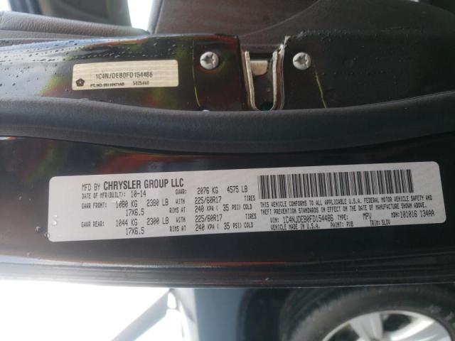 Photo 10 from auction – 2015 JEEP COMPASS LA with VIN 1C4NJDEB0FD154486