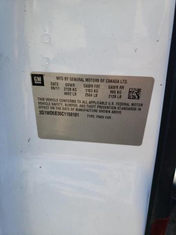 Photo 10 from auction – 2012 CHEVROLET IMPALA POL with VIN 2G1WD5E36C1158181
