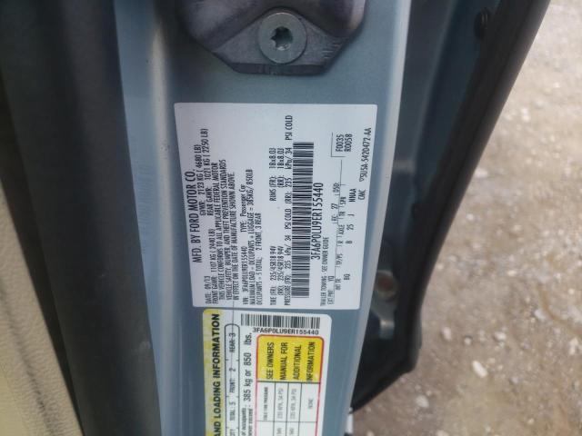 Photo 10 from auction – 2014 FORD FUSION SE with VIN 3FA6P0LU9ER155440