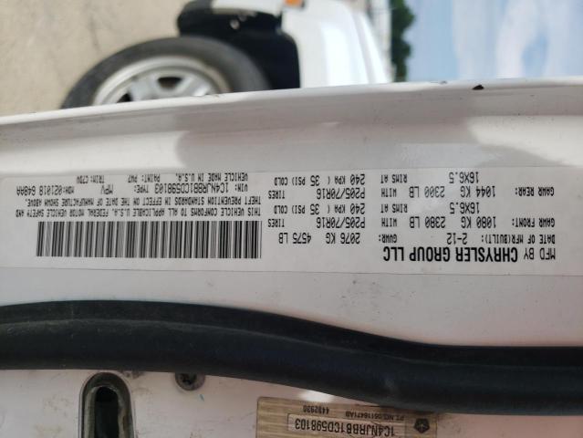 Photo 10 from auction – 2012 JEEP PATRIOT SP with VIN 1C4NJRBB1CD598103