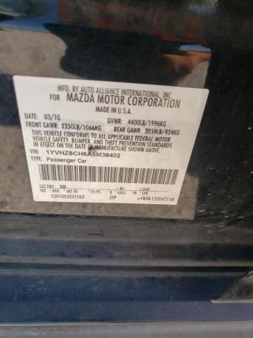 Photo 10 from auction – 2010 MAZDA 6 I with VIN 1YVHZ8CH6A5M38402
