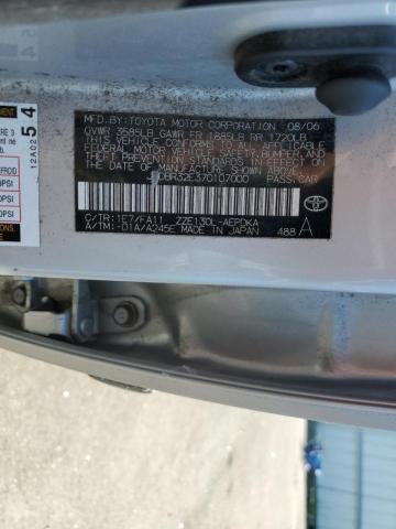 Photo 10 from auction – 2007 TOYOTA COROLLA CE with VIN JTDBR32E370107000