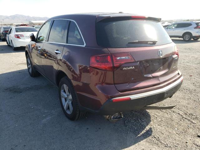 Photo 3 from auction – 2012 ACURA MDX TECHNO with VIN 2HNYD2H33CH537229