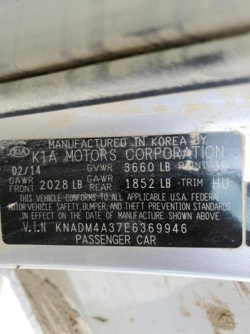 Photo 10 from auction – 2014 KIA RIO LX with VIN KNADM4A37E6369946